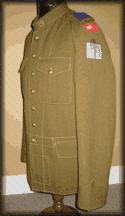  Canadian 1903 pattern 7 button tunic with standing collar.