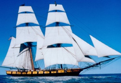 US Brig Niagara under sail